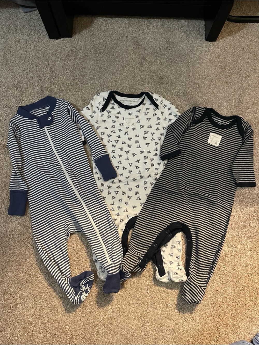 Burts Bees Baby Footie Set - Soft Cotton One-Pieces